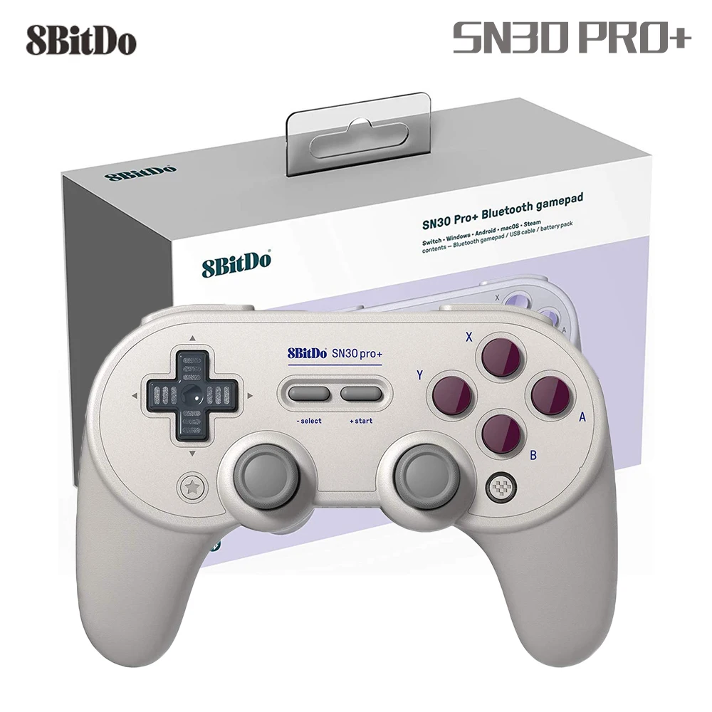 

8Bitdo Sn30 Pro+ Wireless Bluetooth Gamepad Controllers sensitivity joystick for Windows Android macOS Nintendo Switch Steam