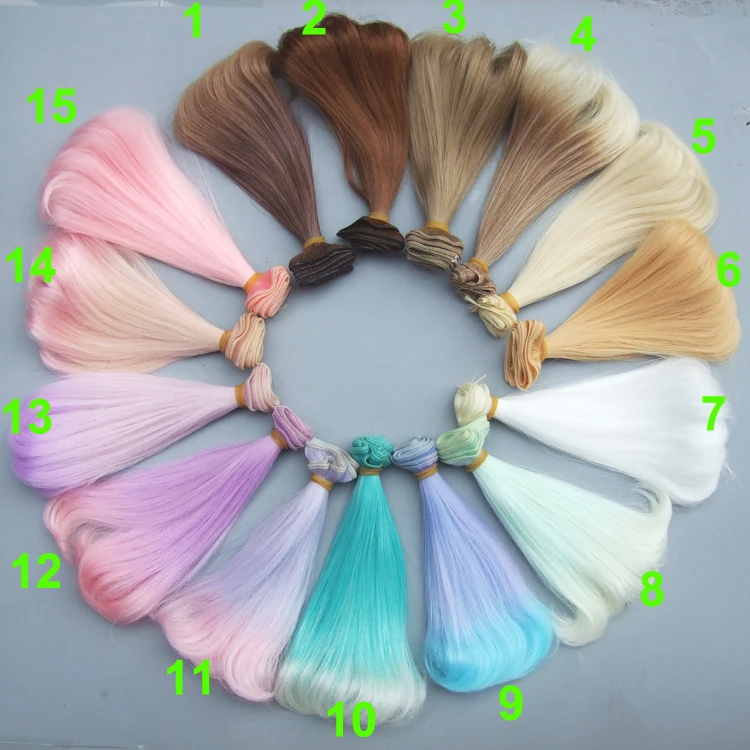 free shipping 15 cm high temperature heat resistant font b doll b font hair for 1