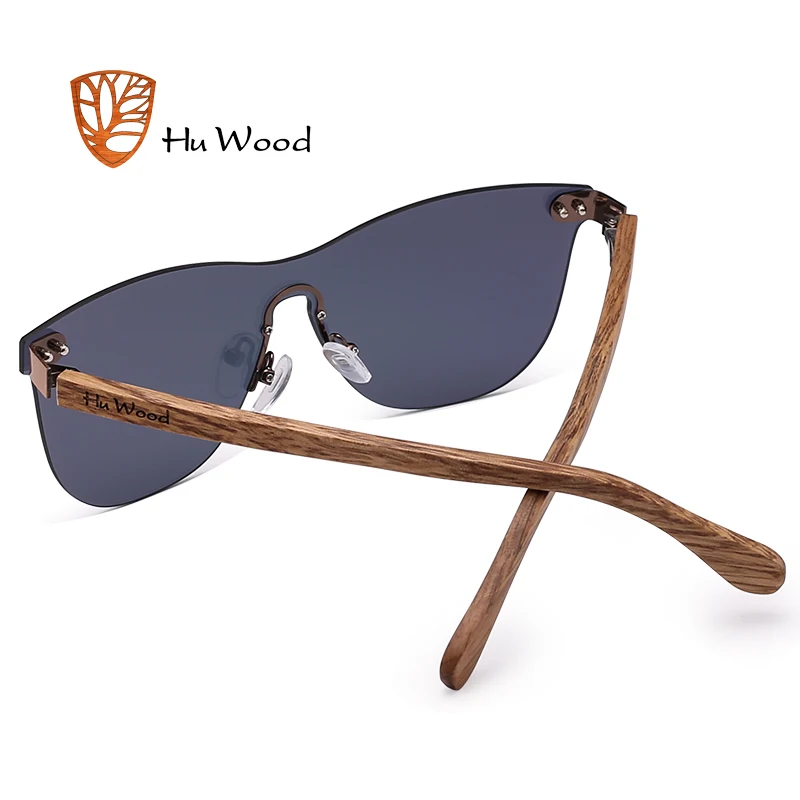 Солнцезащитные очки HU WOOD Брендовые без оправы для мужчин и женщин солнцезащитные