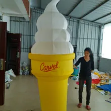 Красивое Надувное мороженое конус для рекламы можно сделать индивидуальный логотип