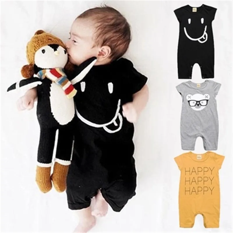 

Summer Baby Rompers Cotton Baby Girls Clothes Baby Boy Clothes Newborn Baby Clothes Roupas Bebe Infant Jumpsuits Short Sleeves