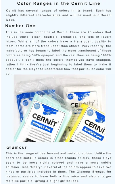 56g/2oz CERNIT Translucent Polymer Clay Professional Soft Oven Baking Clay  Mud From Belgium