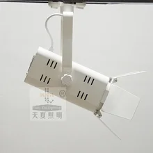 3 провода выставочное освещение 20 Вт черный белый трек системы заменить 200 Вт галогенные Bridgelux Теплый/neture/холодный белый lamparas de riel