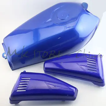 

FOR Honda CG125 Gas Tank Blue 2.4G 9L Chopper Cafe Racer Bobber&Plastic cover