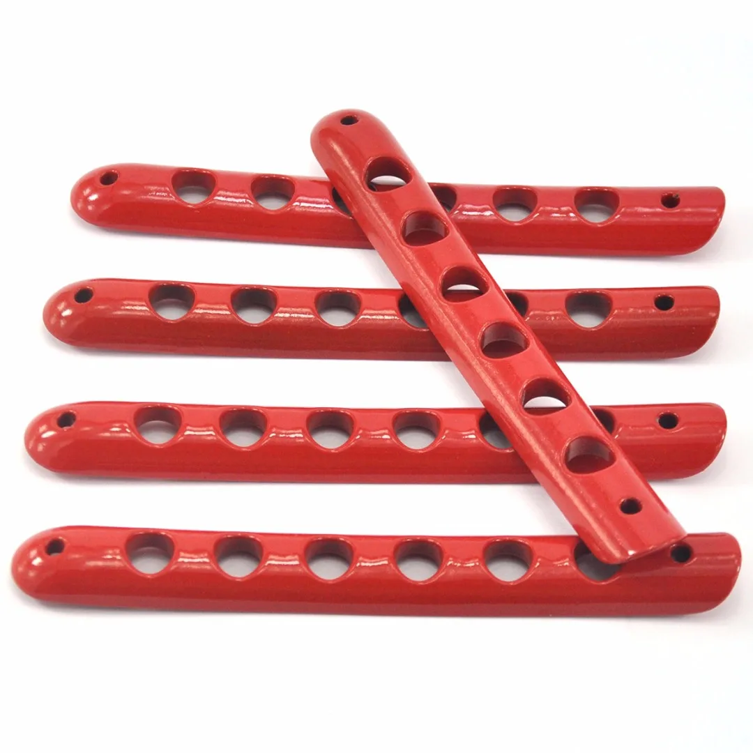 4PCS/lots Aluminum 4 Door+Tailgate Handle Cover for JEEP Wrangler JK 2007-2015 Red