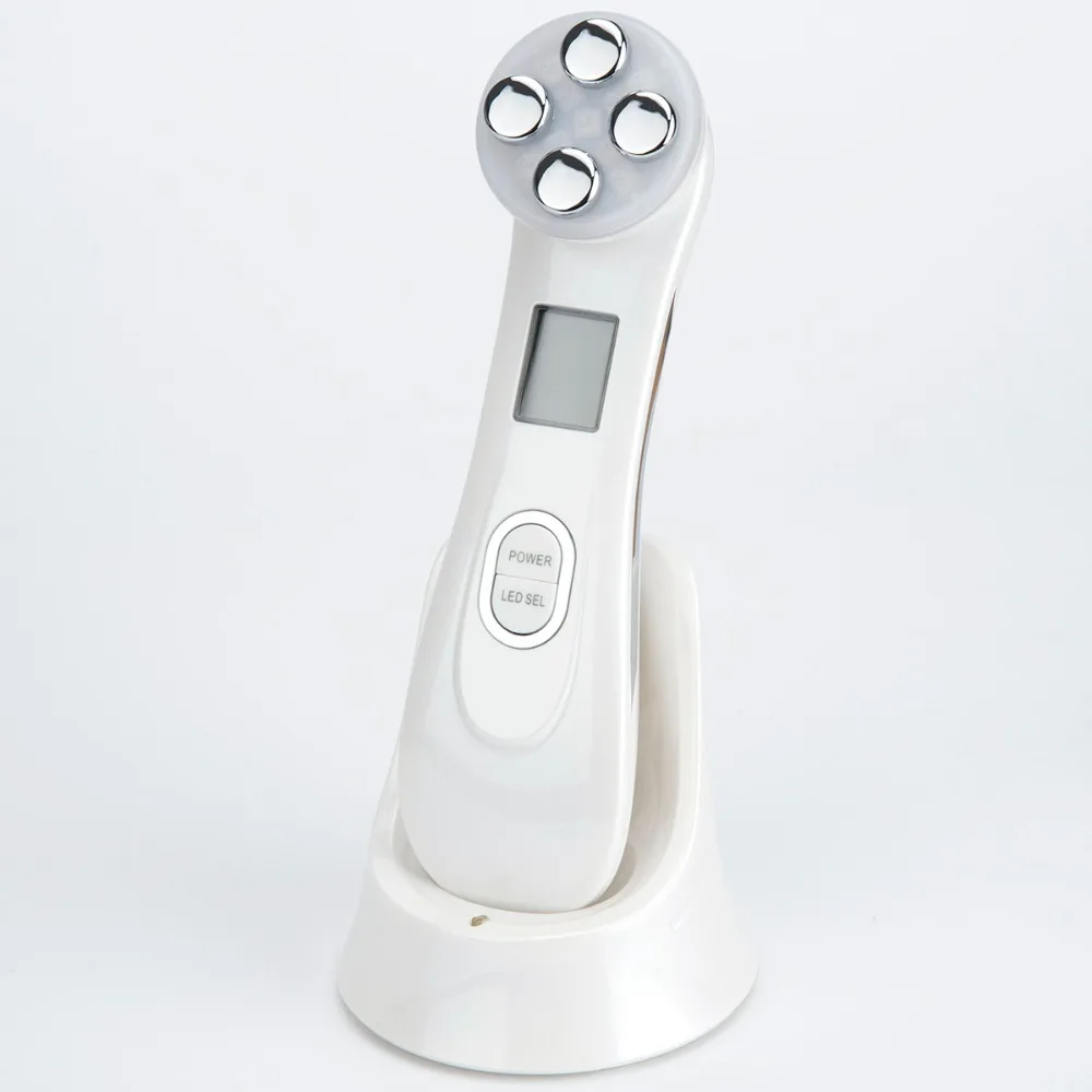 Dispositivo de Cuidados com a Pele Aperte a Máquina da Beleza Rosto Pele Mesotherapy Eletroporação rf Radiofrequência Facial Led Fóton Face Lift Ems 16 Utensílios de cuidado facial