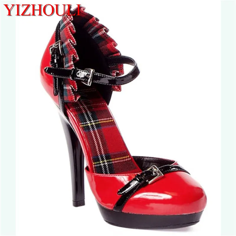 Unique stage performance bag with super high and 13cm single shoes, model small size runway Dance Shoes
