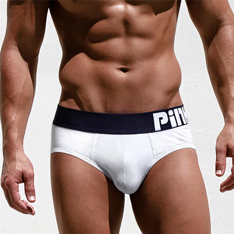 Breathable Boxer Brief Sexy Mens Underpants Briefs Shorts Pouch Soft Cotton Underwear comfortable Swim Briefs #2H25 (16)