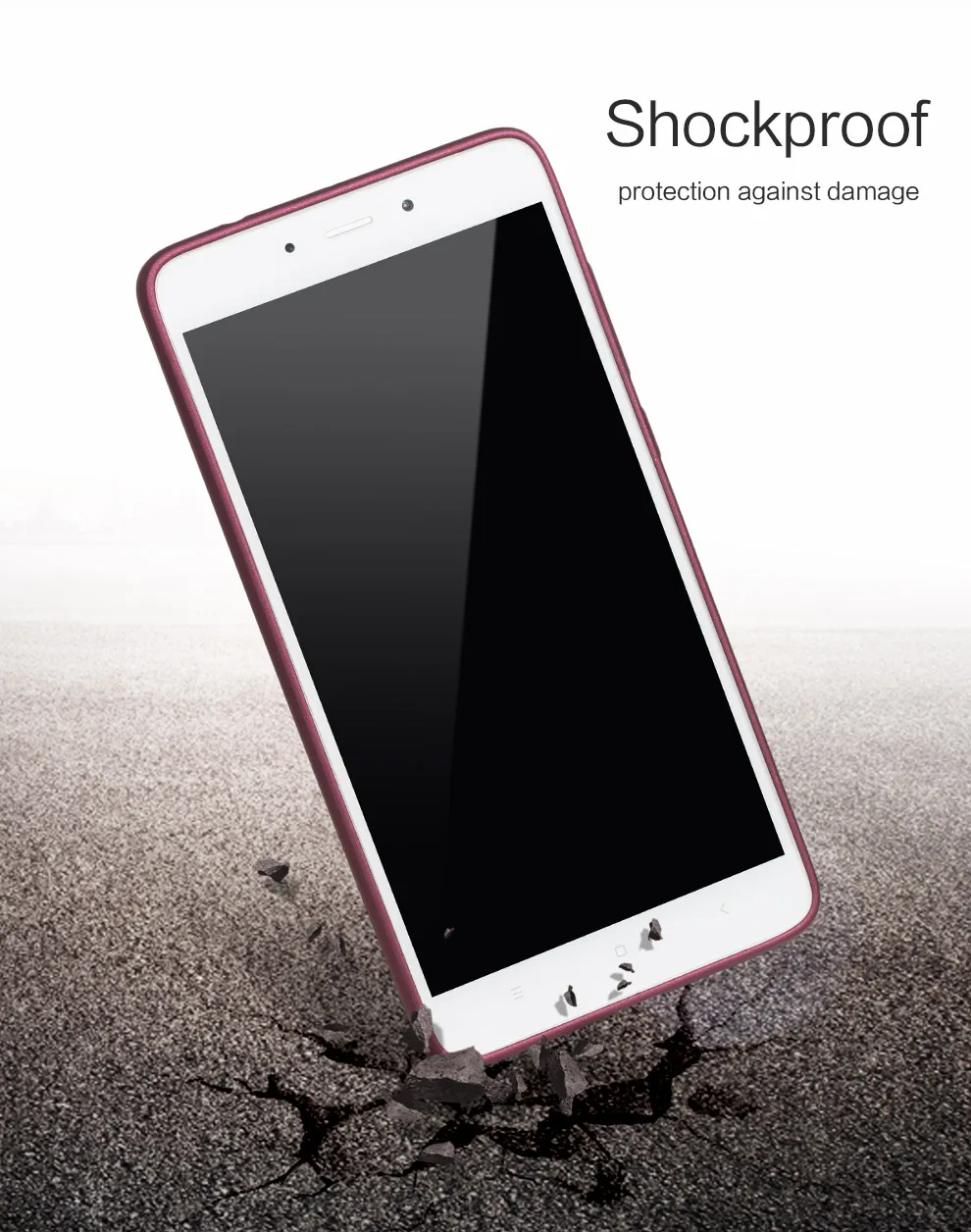 Ультратонкий Мягкий матовый ТПУ чехол X Level для Xiaomi Redmi Note 4X 4 с эффектом потертости