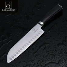 DAOMAOCHEN küchenmesser schneidmesser 7 zoll hohe qualität stahl kochmesser Japanischen messer farbe holz griff küche werkzeuge