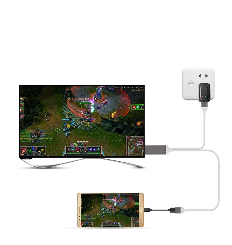 HDTV адаптер HDMI Plug & Play av кабель с USB разъемом Мама и папа для Iphone 8 Android Xiaomi|hdmi cable|av