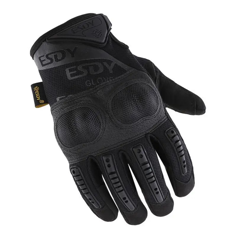 

New Tactical Gloves Men's Gloves Armor Protection Shell Leather Full Finger Gloves Military Wear