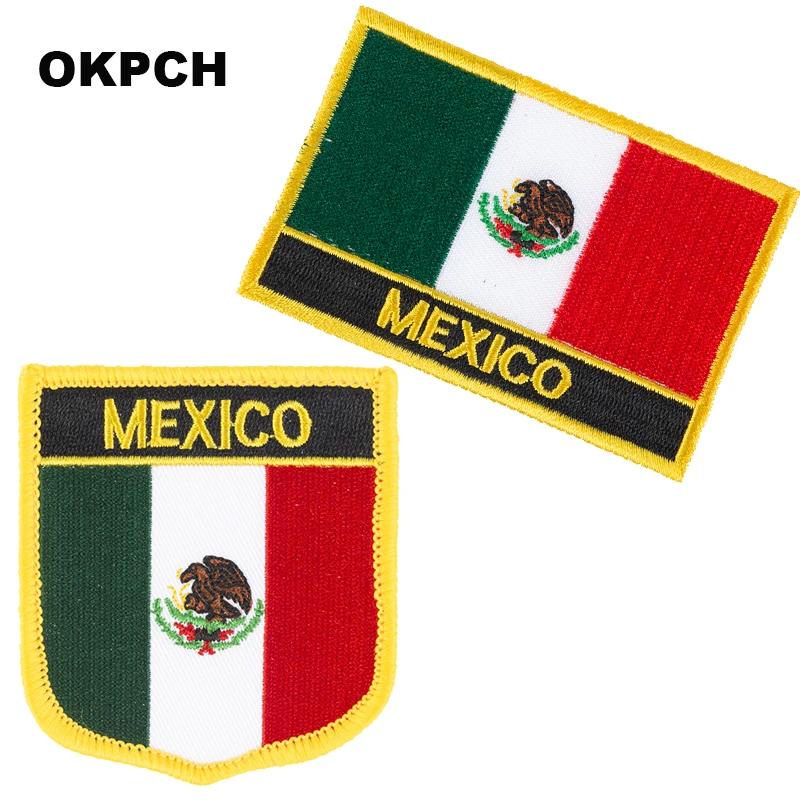Parches de bandera de México, parches bordados de bandera nacional, parches ropa, decoración artesanal, PT0134-2 - AliExpress Hogar y jardín