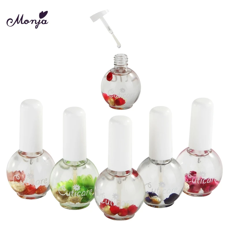 

Monja 15ml nail art flower odor treatment nutrition oil finger toe skin softening dead skin repair manicure oil care tools