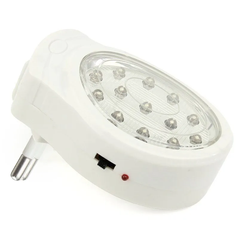 

Smuxi 13 LED Rechargeable Home Wall Emergency Light Power Failure Lamp Bulb EU Plug AC110-240V For Bedroom Night Light