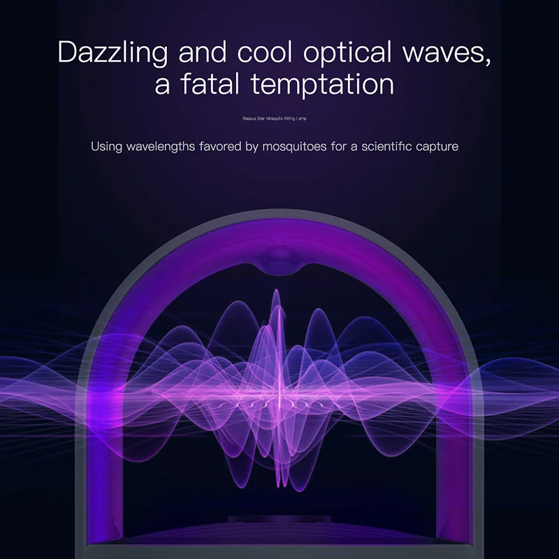 Baseus USB фонарь, УФ-светильник, лампа от комаров, светодиодный, электрическая лампа ловушка для насекомых, ошибка, Zapper, лампа для уничтожения, защита от комаров