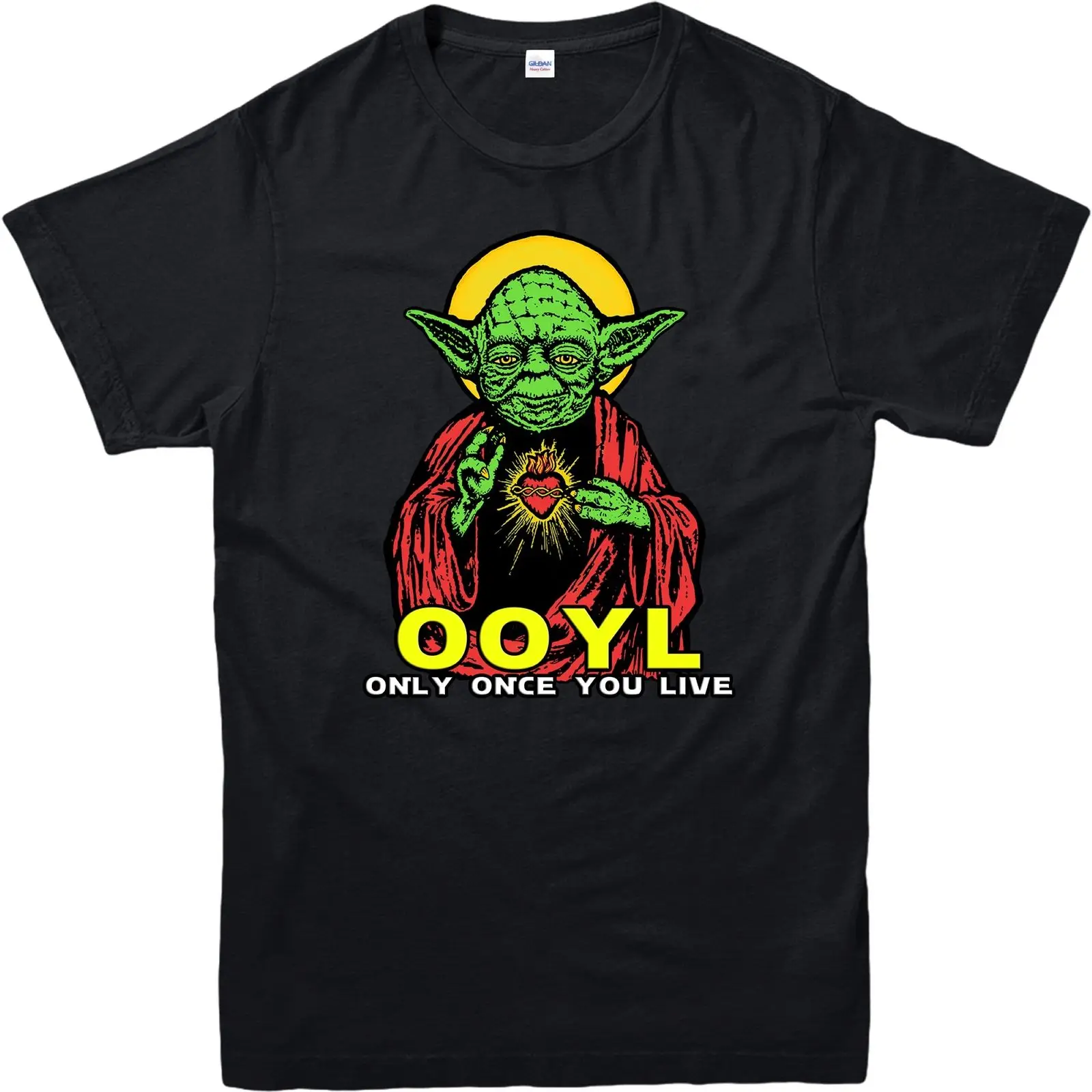 Yoda Holy Jedi Jesus Spoof Adult T-shirt, Star Wars Gift Tee Top Free shipping