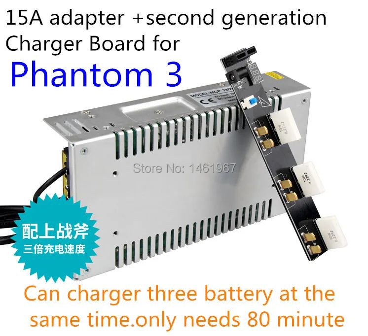 

Hot Sale DJI phantom 3 second generation faster chargecharger board Multi Battery Rapid Charger Board +15A Adapter