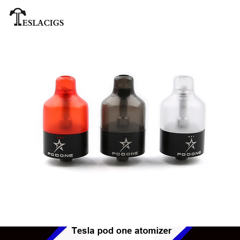 Оригинальный атомайзер Tesla Pod One 22 мм диаметр 2 мл емкость 1 Ом катушка для Teslacigs Falcon