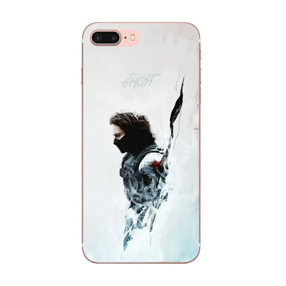 Мягкий чехол Bucky Barnes для Apple iPhone 4 4S 5 5C 5S SE 6 6S 7 8 Plus X XS Max XR - Цвет: as picture