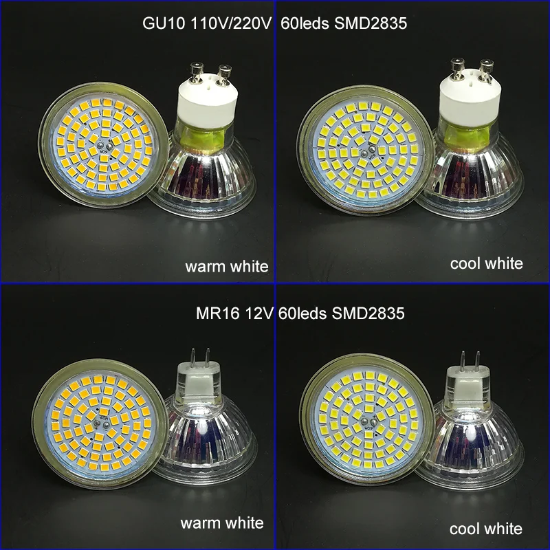 Gu10 led lampen spotlight vervangen 50 W 35 W halogeen lamp 5 W warm wit  led schijnwerpers lamp badkamer lampada koel wit - AliExpress Licht &  verlichting