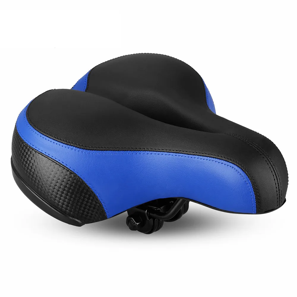 Comfort Wide Big Bum Bike Bicycle Gel Cruiser Extra Sporty Soft Pad Saddle Seat Road Mtb Mountain Bike Leather #3O18 (2)