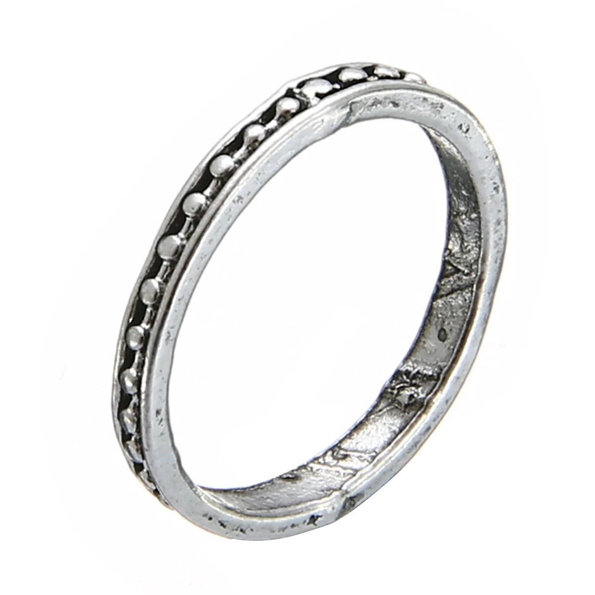 4PCS/Set Vintage Boho Women White Turquoise Silver Knuckle Ring Jewerly