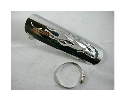 

Chrome Metal Flame Exhaust Heat Shield Guard For Yamaha VStar 400 650 1100 1300 Virago Xv 250 535 750 1100 Road Star Cruise MT-3