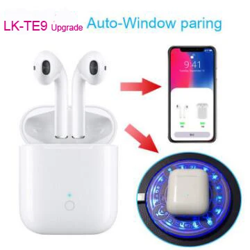 LK-TE9 Pro Wireless bluetooth headset 1:1 Airpods pop up window HIFI Sound Wireless headphones pk i10 i11 i12 i20 i30 air pods LK-TE9 Pro Wireless bluetooth headset 1:1 Airpods pop up window HIFI Sound Wireless headphones pk i10 i11 i12 i20 i30 air pods