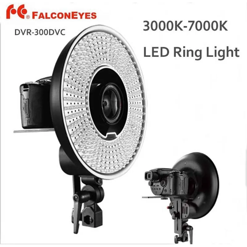 Светодиодный светильник FALCON EYES 300 колец для цифровой зеркальной фотокамеры