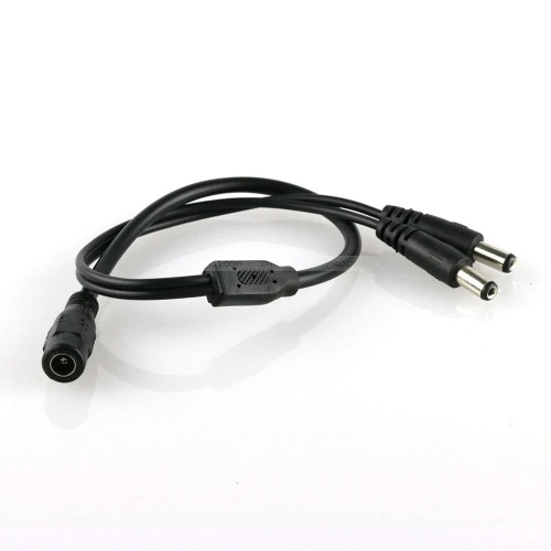 DHL (200 шт./лот) 5.5x2.1 мм 1 Женский до 2 мужской AC DC Питание разветвитель кабель для видеонаблюдения Светодиодные ленты оптовая продажа