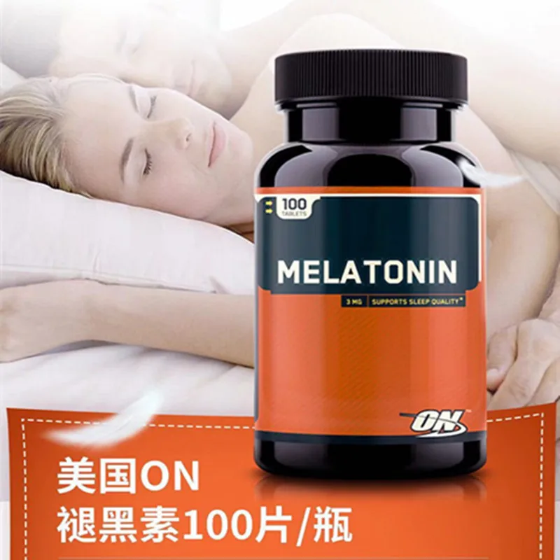 Американский импорт оптимальный Melatonin усиление сна 100 шт. 1 бутылка|Блестки для
