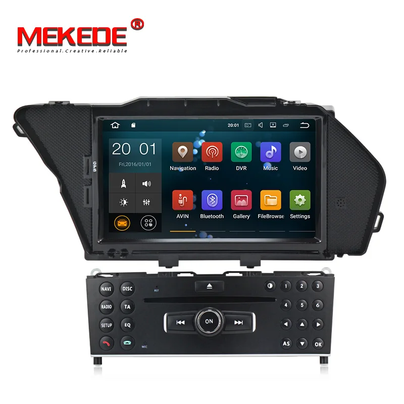 PX3 Quad core Android7.1 HD 1024*600 аудио автомобиля для BENZ GLK/GLK X204/GLK 300/ GLK 350 с dvd плеер gps Навигатор Радио