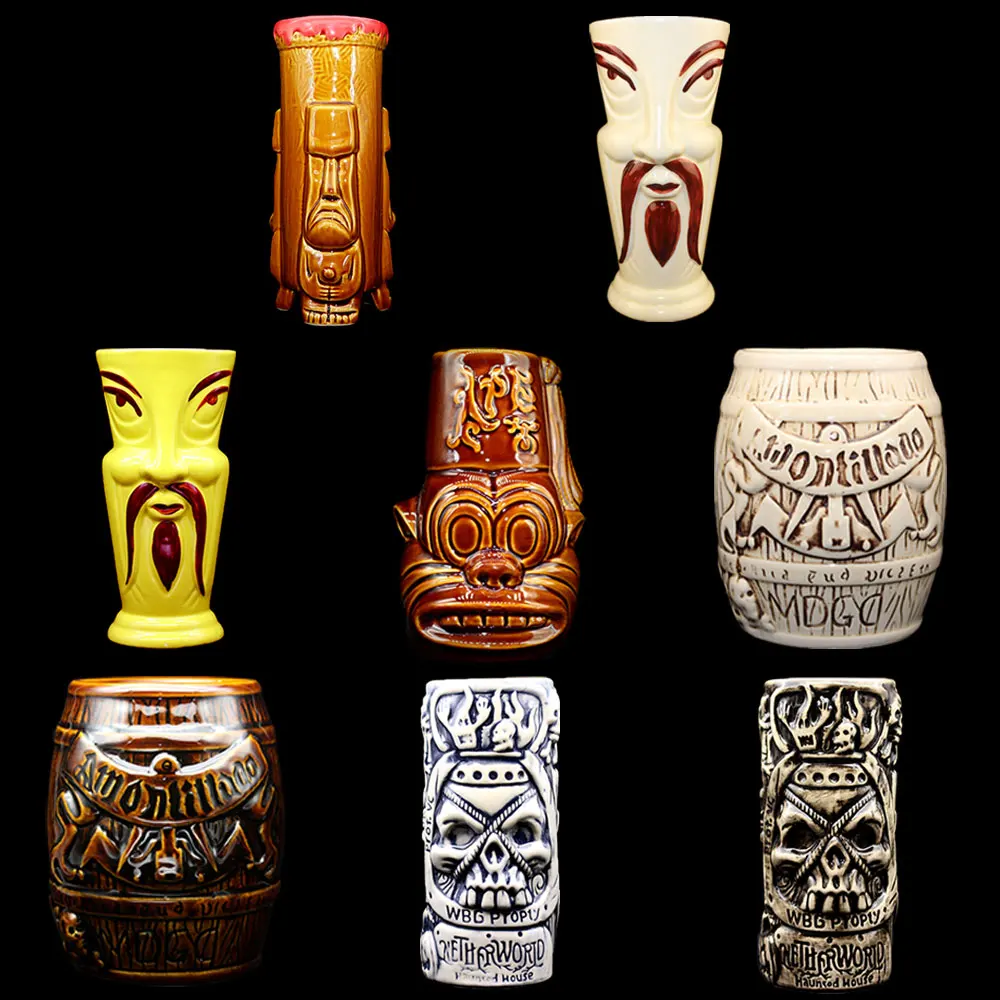 Tiki bar tiki кружка keller Гавайские Коктейльные стеклянные керамические кружки для