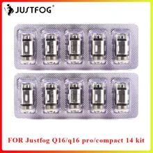 50 шт./лот Bigsale JUSTFOG Q16 P16A катушки 1.2ohm и 1.6ohm японский органического хлопка катушки для Q16 Q14 S14 G14 C14 starter kit