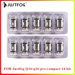 50 шт./лот Bigsale JUSTFOG Q16 P16A катушки 1.2ohm и 1.6ohm натуральная японская хлопчатая бумага катушки для Q16 Q14 S14 G14 C14 стартовый набор