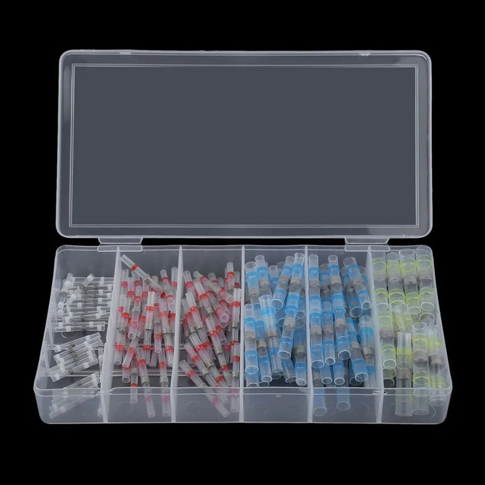 150PCS/SET Assortment Heat Shrink Shrinkable Solder Sleeves Wire Crimp