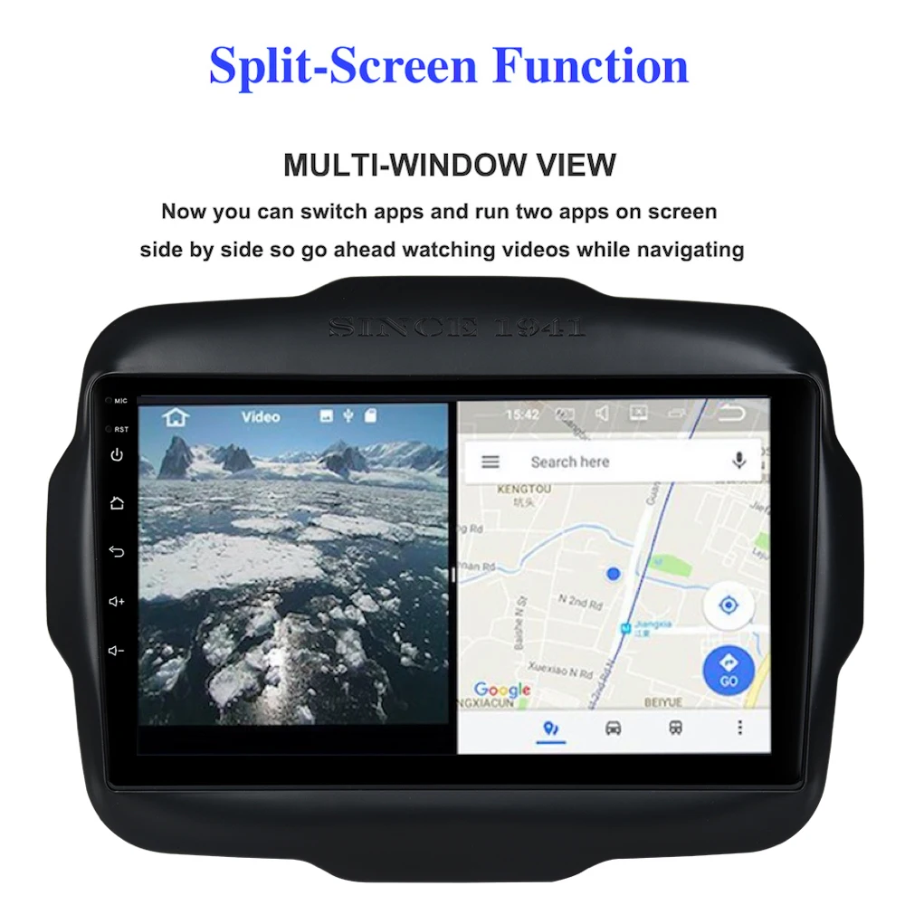Clearance Car Radio GPS for Jeep Renegade Android 8.0 2015 2016 2017 2018 with canbus 9" IPS Screen Auto Stereo NAVI 4G WIFI RDS USB BT 5