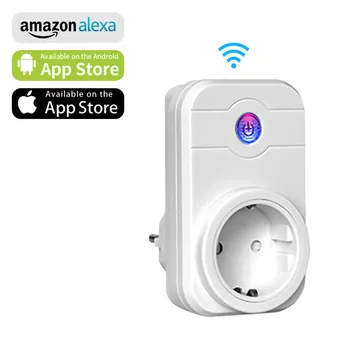 

NTONPOWER Wifi Plug Smart EU Socket with App Remote Control Timer Wifi Socket remote wireless Controls for Alexa