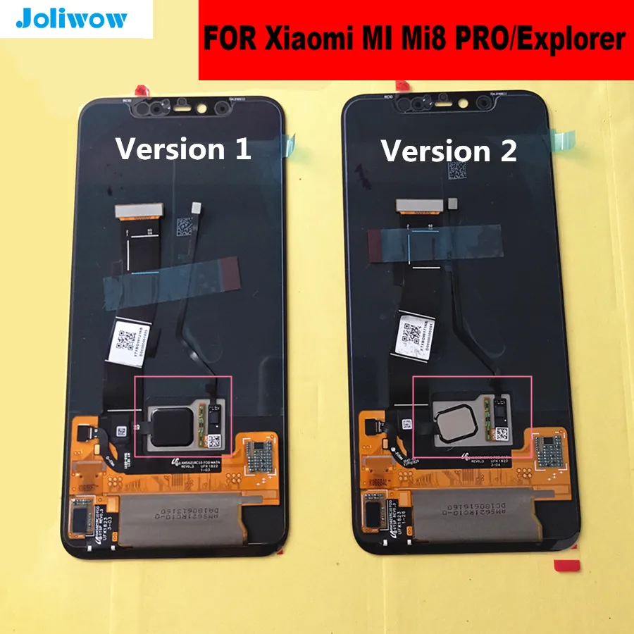 

AMOLED For Xiaomi Mi8 PRO Mi 8 Explorer In-Screen Fingerprint LCD Display+Touch Screen Digitizer Assembly Replacement