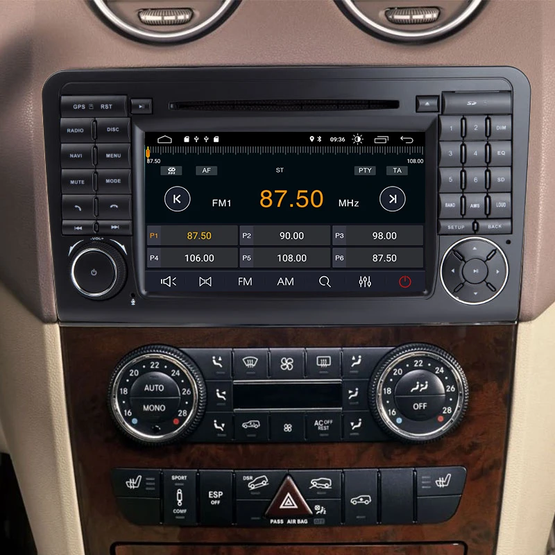 2 Din Android 9,0 Автомобильный мультимедийный плеер для Mercedes Benz ML W164 X164 ML350 ML500 GL320 gps головное устройство навигация Радио стерео