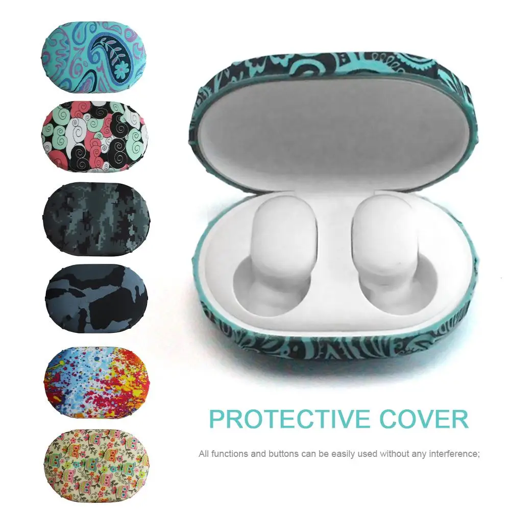 

For Xiaomi Bluetooth Headset Redmi AirDots Youth Edition Silicone Earphones Case Storage Box Replacement Protective Shell Cover