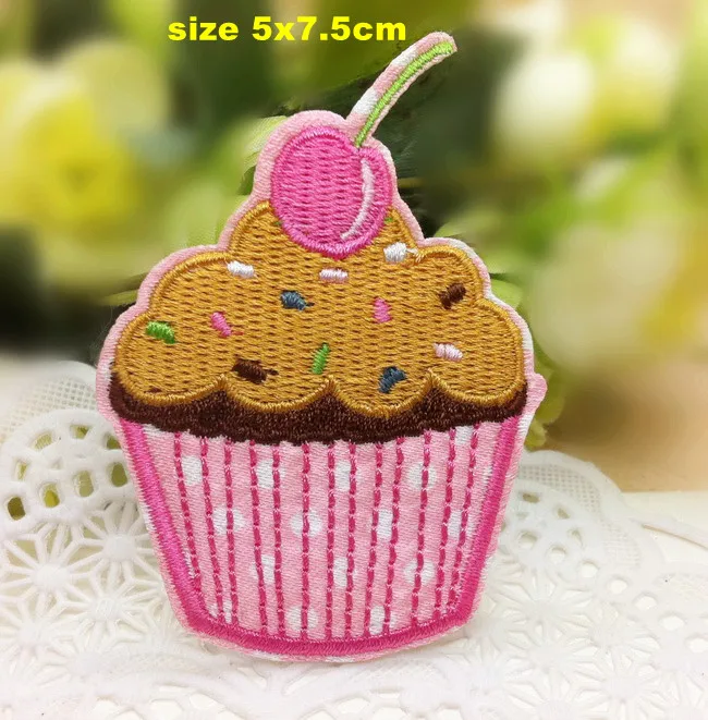 cake 4 Счастливые нашивки на день рождения 10 шт. 1-й 2-й день рождения вышитые термоклейкий значок патчи одежды сумка Аппликации аксессуар - Цвет: cake 4