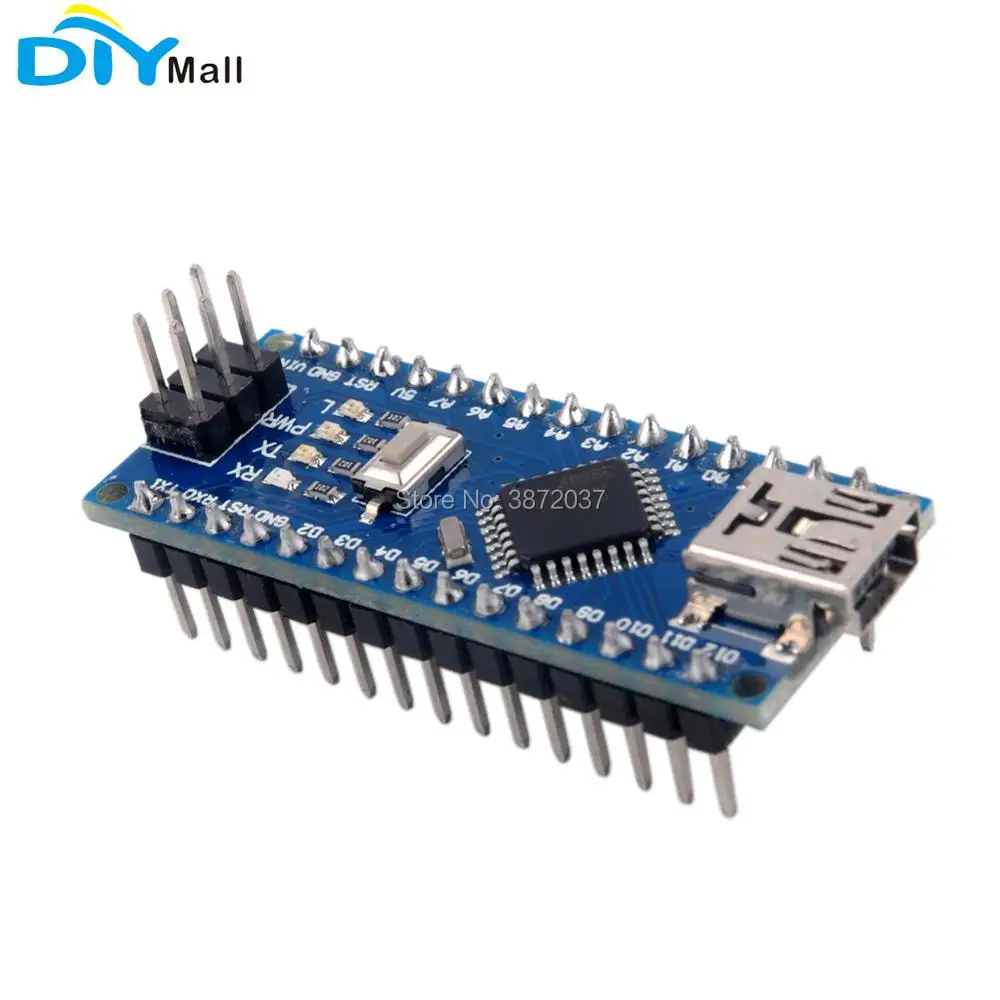 10 шт./лот USB Nano V3.0 ATmega328P CH340G 5 в 16 м микро Плата контроллера для Arduino