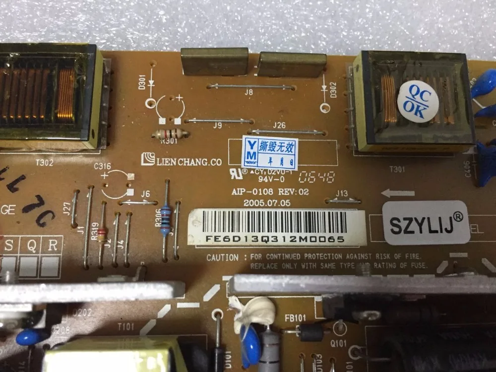 Placa do Poder para Szylij Ponto Original L1717s L1917s L17ns8 Aip0108 6870tb69d11 Lg1750sq - Image 2