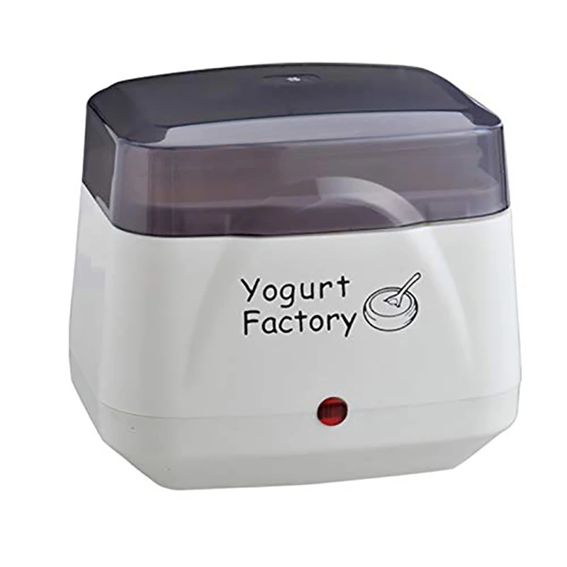 Машина для йогурта, электрическая машина для йогурта, бесплатный контейнер для хранения и крышка, идеально подходит для органического, подслащенного, ароматизированного, простого или СУГА - Цвет: White