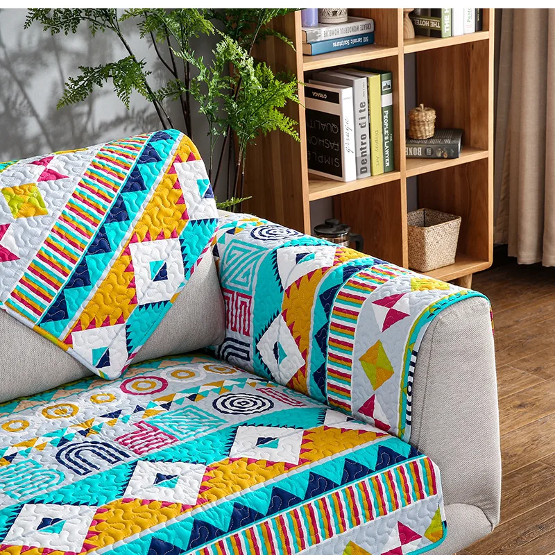 Wliarleo Bohemian Style Sofa Towel Geometric Armrest Backrest Wliarleo Bohemian Style Sofa Towel Geometric Armrest Backrest High Quality Slipcover Cushion Cover Funda Para Sofas In From Home
