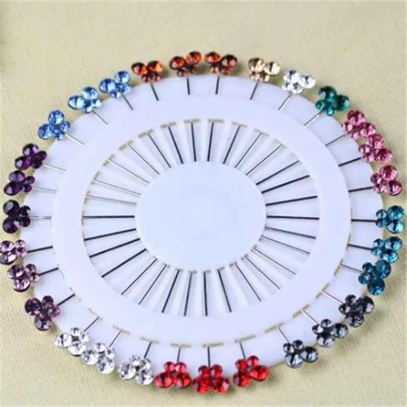 

New Hijab Pins wheel 30PCS /lot butterfly Crystal Muslim Hijab Brooches pin For Women Safety Scarf Pins Hijab Pins