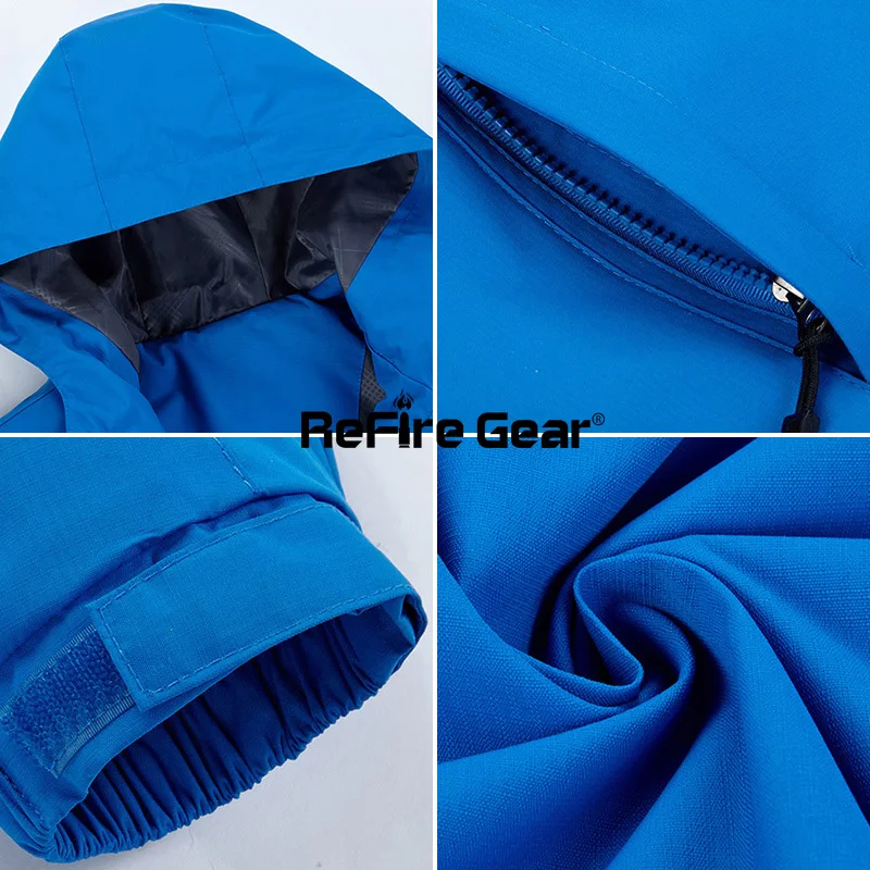 Мужская тактическая куртка ReFire Gear водонепроницаемая с капюшоном на весну и осень