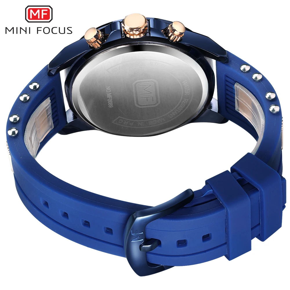 Мини фокус наручные часы Для мужчин лучший бренд класса люкс известный мужской часы кварцевые часы наручные кварцевые часы Relogio MF0089G